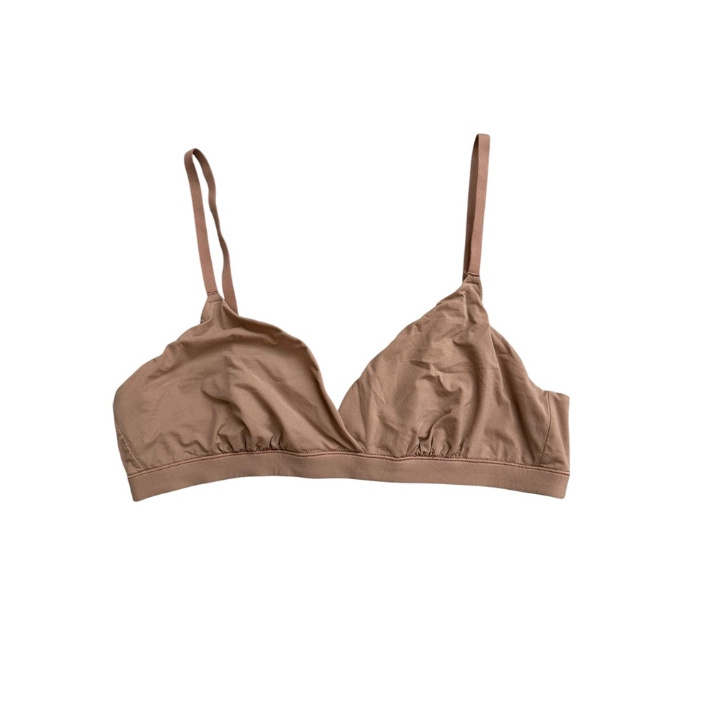 Minimalist SKIMS Fits Everybody Triangle Bralette M Clay Nude Everyday Comfort